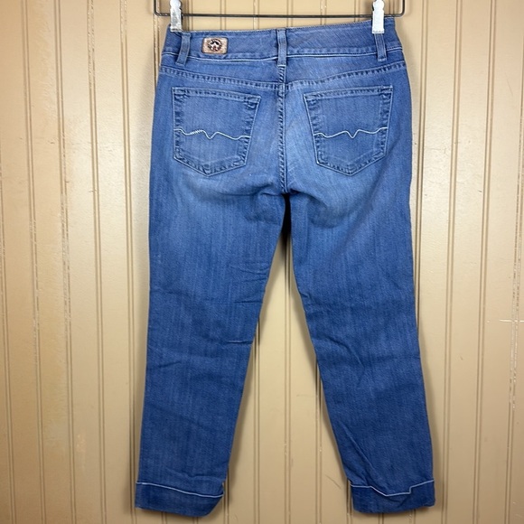 Red Engine Vintage Spirfire Cropped Jeans Size 26 - Picture 3 of 4